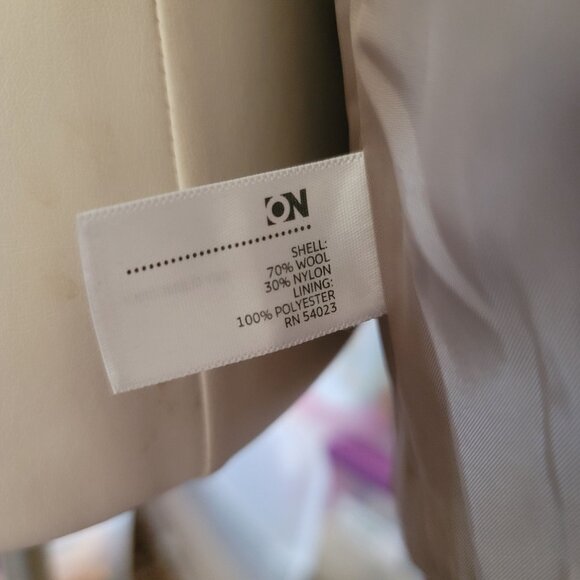 Old Navy Women's Purple Pea Coat Plum Jacket Double Breasted Size M jj3590 - Picture 8 of 9